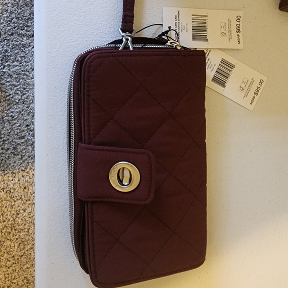 Vera Bradley RFID Turnlock Wallet & Ultimate Card Case in Performance Twill - Picture 14 of 16